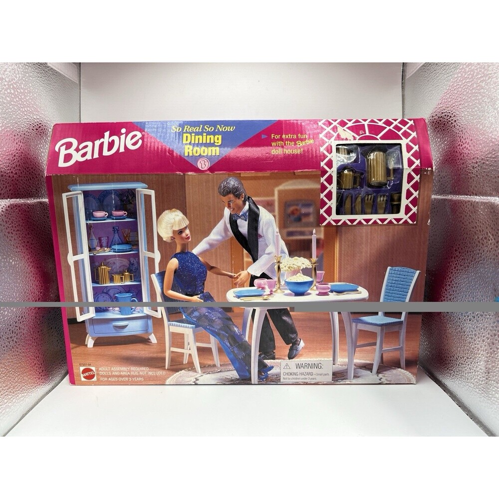 Barbie Dining Room Accessory Furniture VTG Set 1996 Folding Pretty House NIB